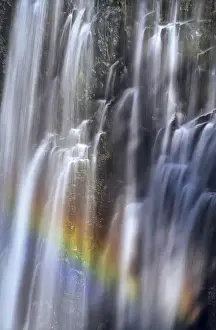 Sierras Prints: USA, California, Devils Postpile National Monument, Rainbow Falls