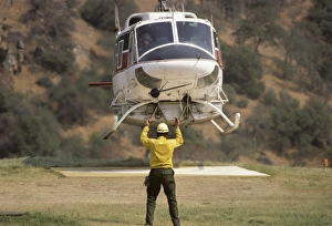 Bell Prints: USA, California, Fire Helicopter, Sequoia and Kings Canyon National Park