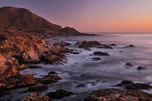 USA, California, Garrapata State Park. Sunset along the rugged coastline