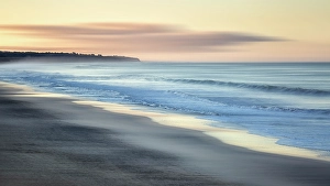 Images Dated 2025: USA, California, Half Moon Bay, Ocean abstract at dawn