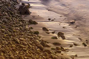 Images Dated 15th March 2022: Usa, California. The headlands of Point Reyes protect this beach in a cove at Drakes Bay