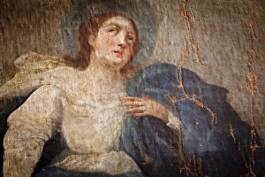 Images Dated 14th March 2012: USA, California, Jolon, Mission San Antonio de Padua. Painting of The Assumption