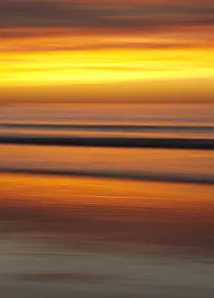 USA, California, La Jolla, Abstract image of blurred wave at Marine St. Beach