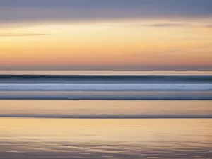 USA, California, La Jolla, Dusk at La Jolla Shores