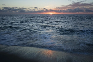 Images Dated 10th October 2016: USA, California, La Jolla. Sunset over beach
