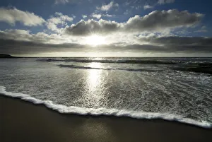 Images Dated 17th October 2016: USA, California, La Jolla. Sunset over beach
