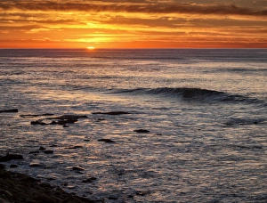 Images Dated 9th February 2016: USA, California, La Jolla, Sunset from Boomer Beach