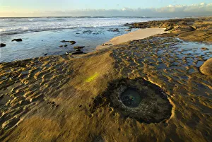 Christopher Talbot Frank Prints: USA, California, La Jolla. Tidepools and ocean