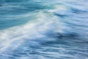 Aqua Prints: USA, California, La Jolla, Wave abstract