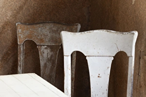 Mono Lake Prints: USA California Mono Lake Bodie Chairs