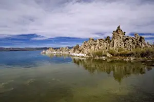 Bridgeport Prints: USA, California, Mono Lake. Exposed tufa towers grow out of Mono Lake near Bridgeport