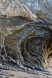 Geological Formation Prints: USA, California. Montana de Oro State Park