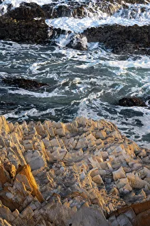 Geological Formation Prints: USA, California. Montana de Oro State Park