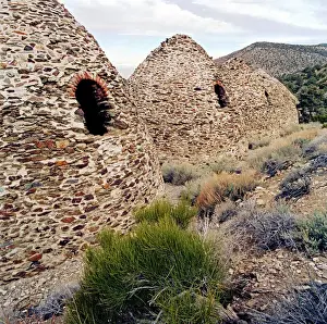 Images Dated 21st January 2014: USA, California, Nevada, Death Valley National Park. Wildrose charcoal kilns in