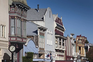 USA, California, Northern California, North Coast, Ferndale, Victorian-era buildings