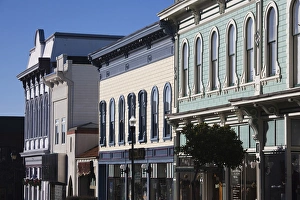 USA, California, Northern California, North Coast, Eureka, Old Town buildings