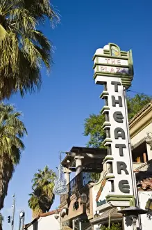Palm Springs Prints: USA, California, Palm Springs. The historic Plaza Theater