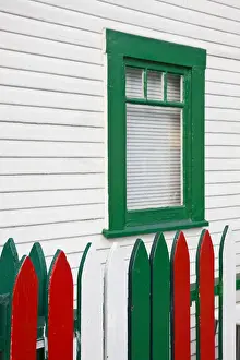 Images Dated 23rd December 2008: USA, California, San Diego. House painted in Italian colors, Little Italy neighborhood
