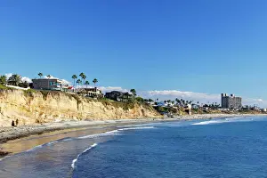 USA, California, San Diego. San Diego coastline cliffs north of Pacific Beach
