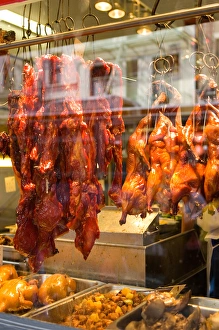 USA, California, San Francisco, Chinatown, Window details