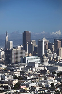 City View Prints: USA, California, San Francisco, Downtown, daytime downtown view from Corona Heights Park