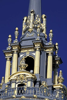 Gilded Prints: USA, California, San Francisco, City Hall. dome details