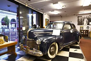 Car Prints: USA, California, San Francisco, North Beach, The Beat Museum, honoring mid-20th century