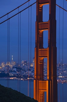 Golden Gate Prints: USA, California, San Francisco, Golden Gate National Recreation Area, Golden Gate Bridge