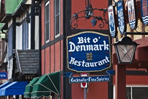 World Location Prints: USA, California, Southern California, Solvang, Danish Heritage town