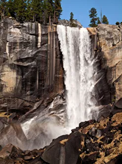 USA, California, Yosemite National Park, Vernal Fall in spring from the Mist Trail USA, California, Yosemite National Park, Vernal Fall in spring from the Mist Trail