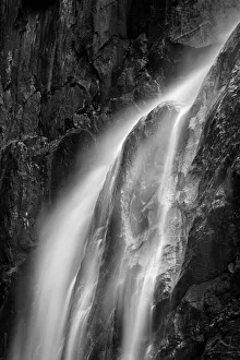 Yosemite Prints: USA, California, Yosemite National Park, Detail of Lower Yosemite Falls
