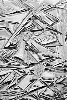 USA, California, Yosemite National Park. Winter ice patterns on the Merced River