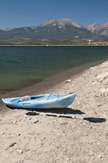 Images Dated 19th August 2012: USA, CO, Dillon Reservoir. Largest source of Denver water supply significantly affected by drought