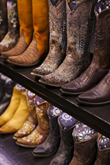 Images Dated 23rd December 2011: USA, Colorado, Aspen, Cowboy Boots, Kemo Sabe shop