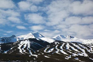 USA, Colorado, Breckenridge, view of the Ten Mile Mountain Range