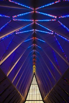 USA, Colorado, Colorado Springs, United States Air Force Academy, Cadets Chapel