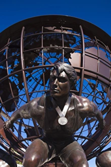Images Dated 16th December 2011: USA, Colorado, Colorado Springs, United States Olympic Training Center, sculpture