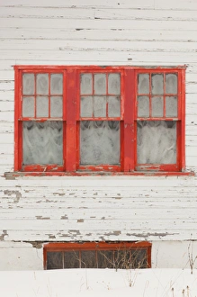 Images Dated 19th December 2011: USA, Colorado, Crested Butte, house detail, winter