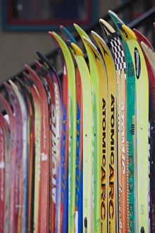 Images Dated 19th December 2011: USA, Colorado, Crested Butte, Mount Crested Butte Ski Village, skis