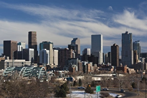 USA, Colorado, Denver, city view from the west, late afternoon