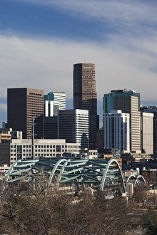 Build Prints: USA, Colorado, Denver, city view from the west, late afternoon