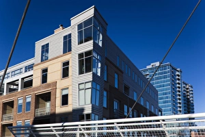 USA, Colorado, Denver, new residential buildings in the renovated LoDo neaighborhood