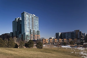 Neighborhood Prints: USA, Colorado, Denver, new residential buildings in the renovated LoDo neaighborhood