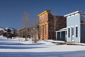 Build Prints: USA, Colorado, Fairplay, historic Western buildings