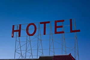 Mine Prints: USA, Colorado, Fairplay, hotel sign