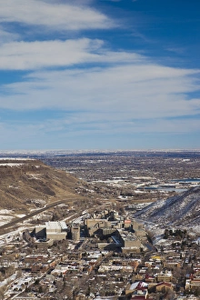 Images Dated 28th December 2011: USA, Colorado, Golden, Coors brewery, elevated view from Lookout Mountain