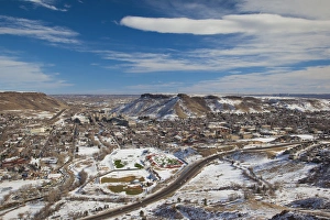 USA, Colorado, Golden, elevated city view from Lookout Mountain