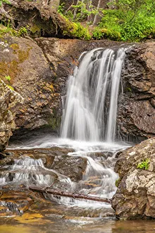 Images Dated 15th November 2021: USA, Colorado, Gunnison National Forest. Waterfall scenic