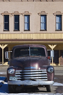 Mine Prints: USA, Colorado, Leadville, 1950s Cheverolet pickup truck