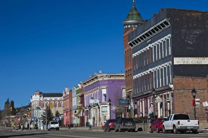 Mine Prints: USA, Colorado, Leadville, downtown buildings